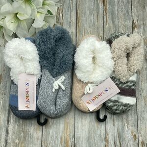 Women's Knit Cozy Comfy Soft Slipper Socks2, 2-Packs, Size 4-10